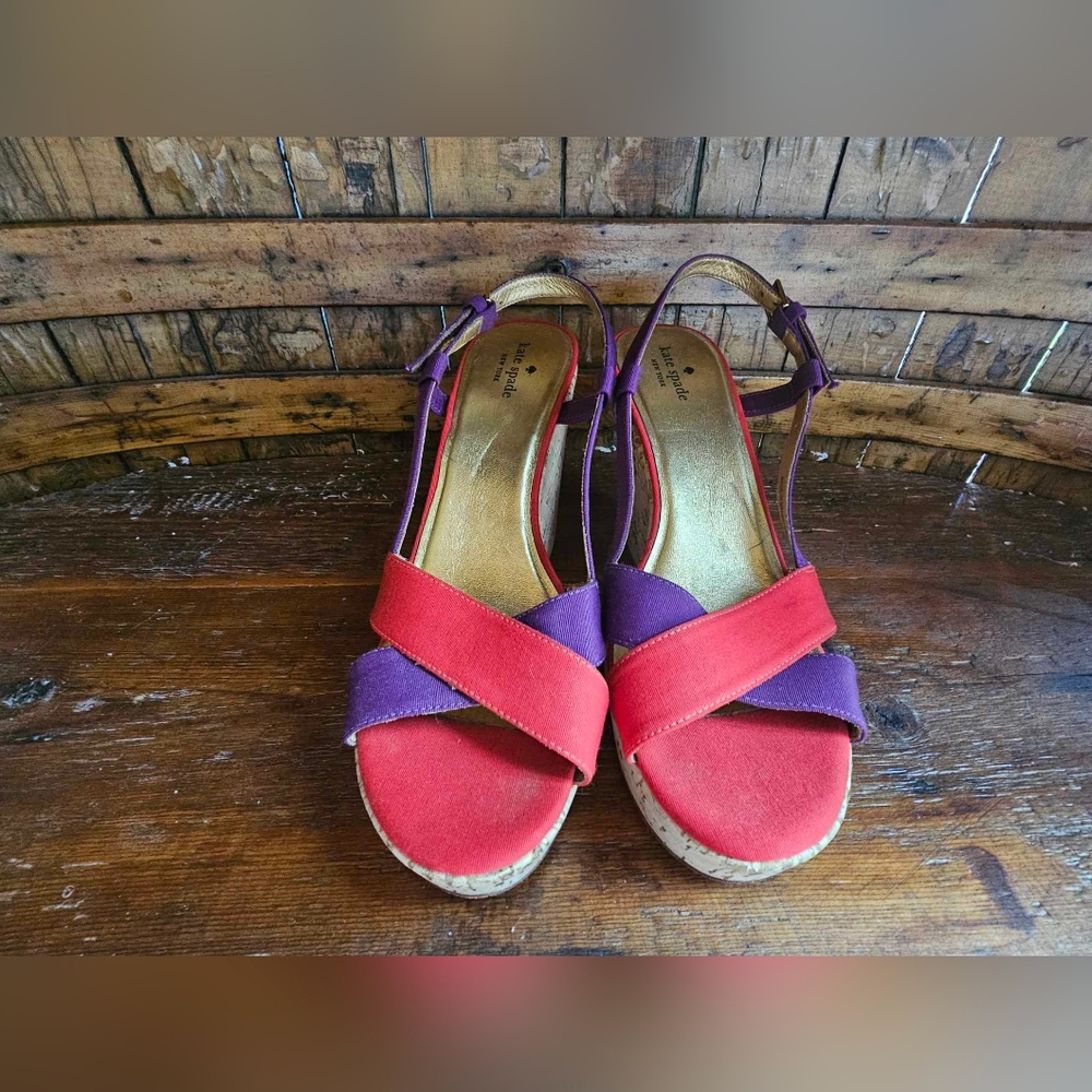 Kate Spade New York Wedge Sandal Size 10 - Picture 6 of 11